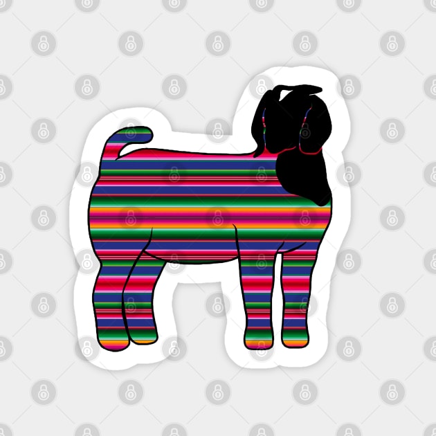 Serape Market Show Doe Silhouette - NOT FOR RESALE WITHOUT PERMISSION Sticker by l-oh